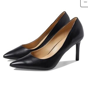 Naturalizer Anna Black Pointed Toe Heels - Black - 9